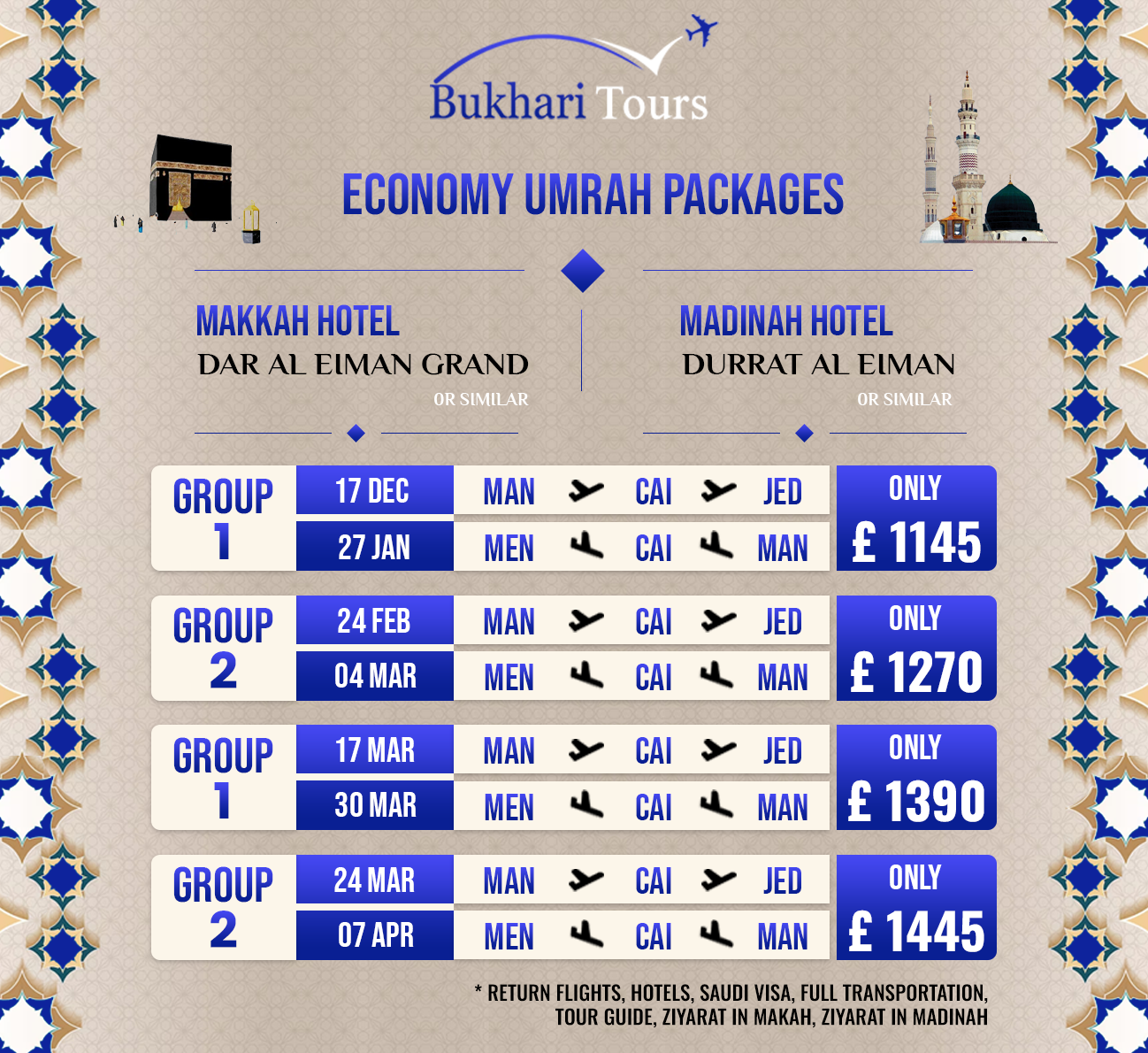 Economy Umrah Packages 